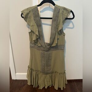 Green Zara dress